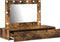 vidaXL - Wandmake-uptafel - met - LED-verlichting - in - Rook - Eik