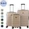FLY&BYE® Kofferset - 3 Delig - 35L Handbagage + 59L Ruimbagage + 89L Ruimbagage - Cijferslot - Krasbestendig - Breukvast