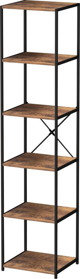 Keukenkast industrieel - keukenrek organizer - 174 cm hoog - vintage bruin hout