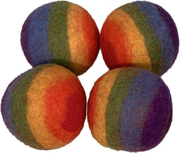 Papoose Toys Papoose Toys Rainbow Ball 7.5cm/ 4pieces