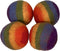 Papoose Toys Papoose Toys Rainbow Ball 7.5cm/ 4pieces