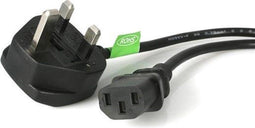 Startech.com PXT101UK - Computer Power Cord - 1,8 m - Zwart