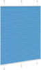 vidaXL - Plissé - rolgordijn - 110x100cm - stofbreedte - 109,4cm - polyester - blauw