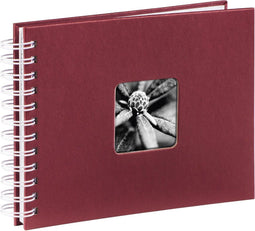 Hama Spiraalalbum "Fine Art", 24x17 cm, 50 witte pagina's, bordeaux