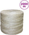 vidaXL - Touw - 3 - mm - 2000 - m - 100% - sisal