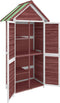 vidaXL - Tuinschuur - 89x52,5x175 - cm - massief - grenenhout - mokkakleurig