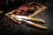 Laguiole Style de Vie Vorken Luxury Line - 6-delig - Olijfhout