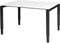 Verstelbaar Bureau - Domino 120x90 wit - zwart frame