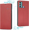 iMoshion Hoesje Geschikt voor Motorola Moto G60 Hoesje Met Pasjeshouder - iMoshion Slim Folio Bookcase - Rood
