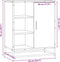 vidaXL - Dressoir - 62x35x76 - cm - bewerkt - hout - grijs - sonoma - eikenkleurig