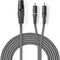 Nedis COTH15220GY15 - XLR-naar-RCA audiokabel - 150 cm - Grijs