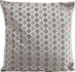 PTMD Velvet Kussen - 60 x 10 x 60 cm - Driehoek - Zilver