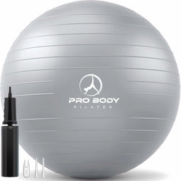 ProBody Pilates Yoga Ball Classic - Pilates Balansoefenbal - 75 cm - Zilver