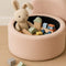 Ceruzo Kinderpoef - Opbergstoel - Zachte rugsteun - Ø 35 cm - Roze