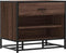 vidaXL - Schoenenbank - 60x40x53,5 - cm - bewerkt - hout - en - metaal - bruin - eiken