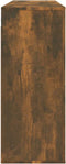 vidaXL - Wandkast - 80x33x80 - cm - bewerkt - hout - gerookt - eikenkleurig