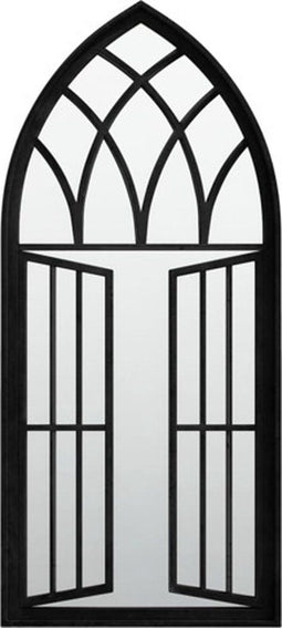 vidaXL - Spiegel - 100x45 - cm - ijzer - zwart