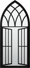 vidaXL - Spiegel - 100x45 - cm - ijzer - zwart