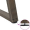 vidaXL - Eettafelpoten - 2 - st - V-vormig - 28x(42-43,3) - cm - staal - naturel