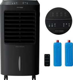 JAP Appliances Edmonton - 4 in 1 Aircooler - Ventilator Ionisator Luchtbevochtiger - Mat zwart