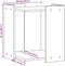 vidaXL - Kattenbakkast - 42x42x51 - cm - bewerkt - hout - sonoma - eikenkleurig