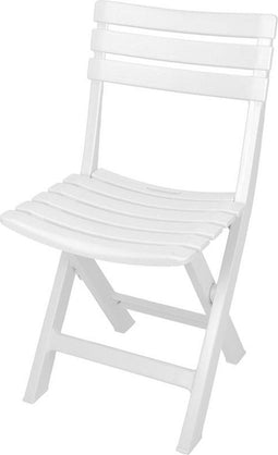Pro Garden - Tuinstoel Komodo - klapstoel - stoel kunststof - L42 x B37 x H80 cm - Wit