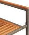 vidaXL - Opberg - Tuinstoelen - 2 - stuks - Grijs - Poly - Rattan