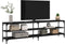 vidaXL - Tv-meubel - 180x30x50 - cm - bewerkt - hout - metaal - zwart