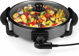 Tristar PZ-2963 - Elektrische hapjespan 1500W - Ø30cm 5 temperatuurstanden - Zwart