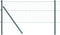 vidaXL - Ligbedpalen - met - punt - 13 - stuks - Ø32 - mm - 180 - cm - Gegalvaniseerd - staal