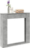 vidaXL - Haardombouw - 100x20x100 - cm - bewerkt - hout - betongrijs