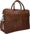 DSTRCT Limited Laptoptas - 17 inch - Gewatteerd laptopvak - Cognac