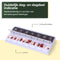 Gandria Pillendoos 7 Dagen - Pillendoosje - 14 Compartimenten - Stevige Sluiting - Zwart/Wit