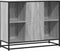 vidaXL - Dressoir - 92x35x76 - cm - bewerkt - hout - grijs - sonoma - eikenkleurig