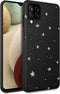 iMoshion Hoesje Geschikt voor Samsung Galaxy A12 Hoesje Siliconen - iMoshion Design hoesje - Zwart / Meerkleurig / Goud / Stars Gold