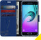 Accezz Galaxy A3 (2016) - Wallet Softcase Bookcase - 3 Pashouders - Donkerblauw