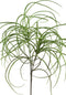 PTMD Leaves Plant Gras Kunsttak - 48 x 38 x 87 cm - Groen
