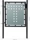 vidaXL - Poort - enkel - 300x225 - cm - zwart