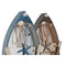 Decoratieve figuren Home ESPRIT Blauw Wit Bruin 20 x 7 x 40 cm (2 Stuks)