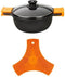 Kookpot met Glazen Deksel BRA A270332 8,3 L Ø 32 cm Zwart Metaal Aluminium Gegoten aluminium