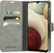 Mobiparts Galaxy A12 (2021) - Classic Wallet Case - Ruimte voor pasjes - Granite Grey