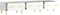 vidaXL - Tv-meubel - 150x34,5x30 - cm - bewerkt - hout - hoogglans - wit