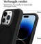 iMoshion Hoesje Geschikt voor iPhone 15 Pro Hoesje - iMoshion Rugged Hybrid Carbon Case Geschikt voor MagSafe - Zwart