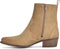 PS Poelman Nolia - Dames Leren Western Enkellaarzen - Ritssluiting 4 cm hak - Cappuccino Beige - Maat 40