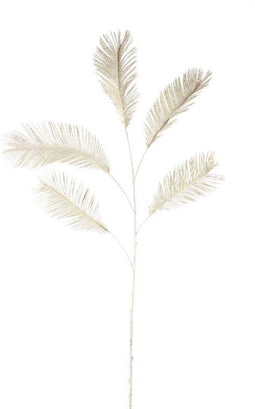 PTMD Kunsttak Fern - 74x33x129 cm - Polyester - Creme