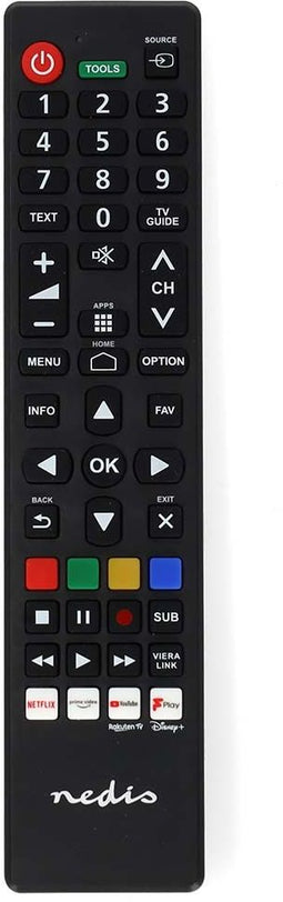 Nedis TVRC45PASHBK - Vervangende afstandsbediening - Voorgeprogrammeerd - Verlichte toetsen