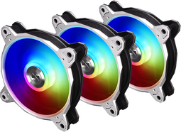 Lian Li Bora Digital - Ventilator 120mm - 3x Fluid Bearing - Zilver (3-pack)