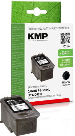 KMP C136 - Inktcartridge - Compatibel met Pixma TS 5300/5400/7400 Series - Zwart