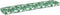 vidaXL - Palletkussen - voor - Bankblad - met - Bladerenpatroon - 200x40x8 - cm - Oxford - Stof