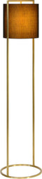 Atmooz - Vloerlamp Moyo - E27 - Kleur : Goud Brons - Staande Lamp - Stalamp - Woonkamer - Hoogte 150cm - Metaal